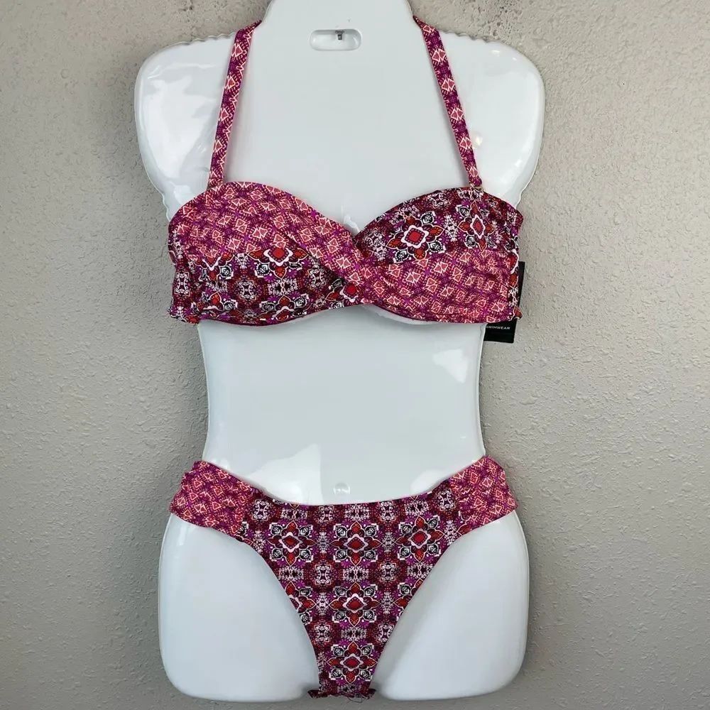 NWT Lauren Ralph Lauren Bikini Top and Bottoms Size 6